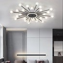 Modern glass chandelier with creative LED lighting