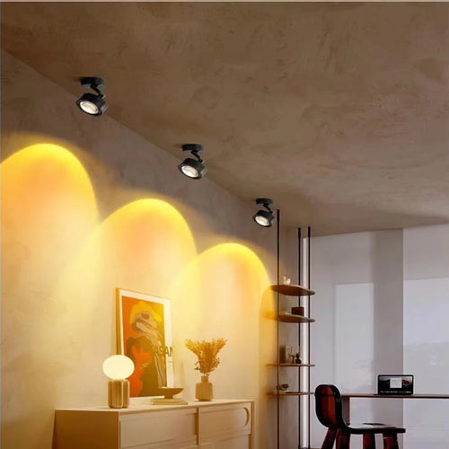 Creative rotating wall light with sunset effect - vue 9 sur 10