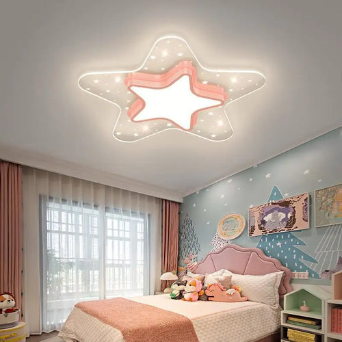 Starry sky ceiling light for children's bedroom nordic warm decor - vue 2 sur 12