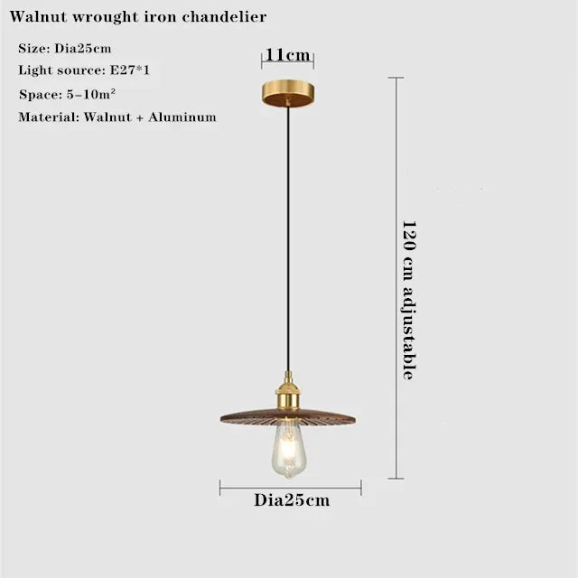 Nordic wrought iron chandelier for interior decoration