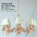 Pink ribbon chandelier for elegant children's bedroom