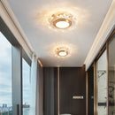 Modern crystal glass LED chandelier for home decor
