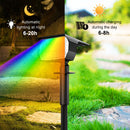 20/18 LEDs RGB solar outdoor landscape spotlights colour changing 2 in 1 wireless waterproof solar wall light patio garden
