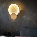 Art deco marble and gold metal wall light