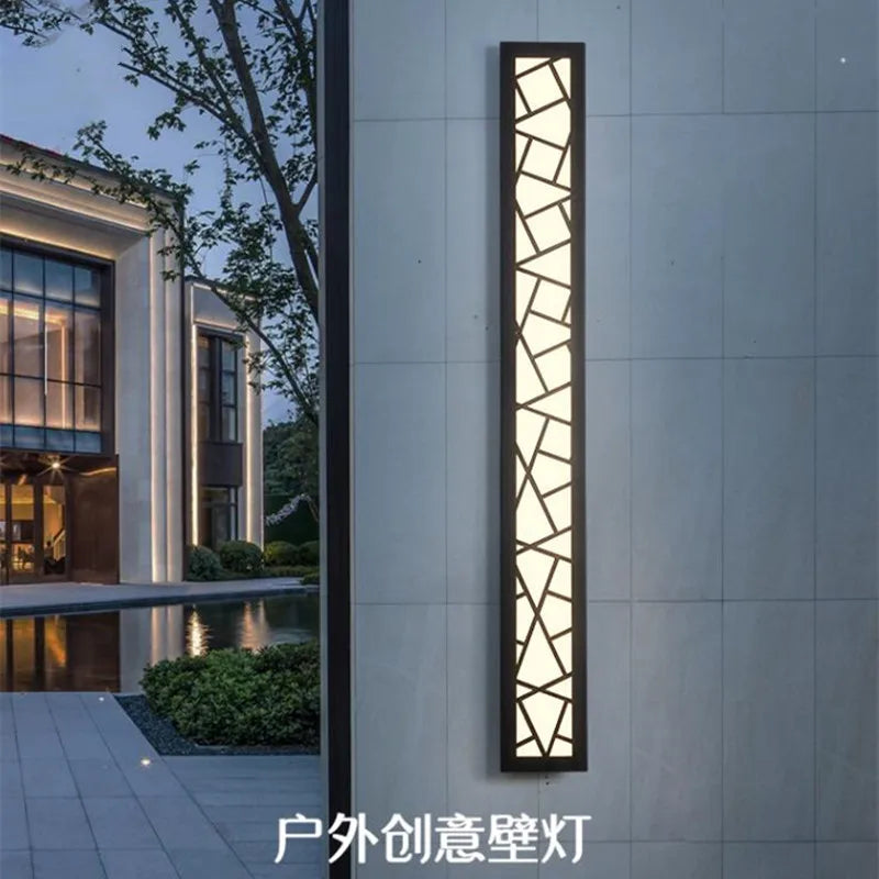 Waterproof outdoor aluminium wall light for garden and porch