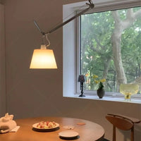 Fabric lampshade chandelier for restaurant, office, bar and public spaces