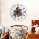 industrial wall clock with silent rotating gear