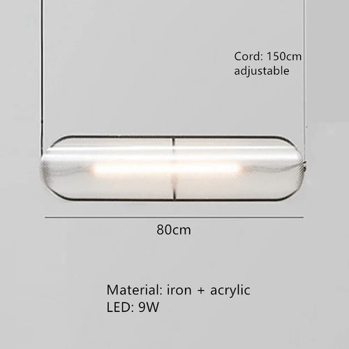 Modern adjustable LED pendant light for interiors and decoration - vue 12 sur 12