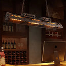 Industrial loft style retro chandelier for bar or café