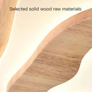 Nordic wood LED ceiling light with remote control modern decorative design