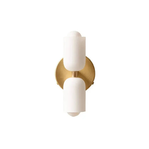 Artistic double head glass wall light for indoor use - vue 12 sur 12