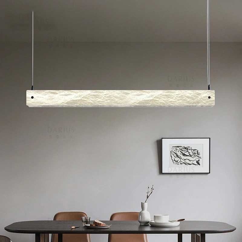 Imitation marble pendant light ideal for bar or restaurant - vue 3 sur 8