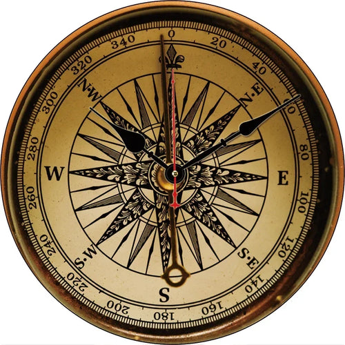 retro silent wall clock for modern home decor - vue 18 sur 19
