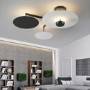 Round chandelier with remote control dimming for art decor living room