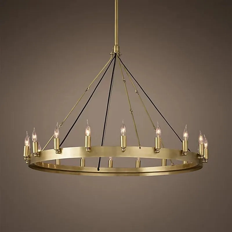 Vintage industrial double pendant LED lamp for café and bar