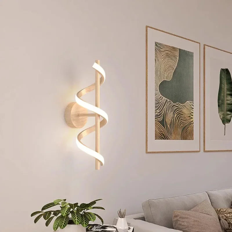 Decorative nordic style LED wall light - vue 3 sur 8
