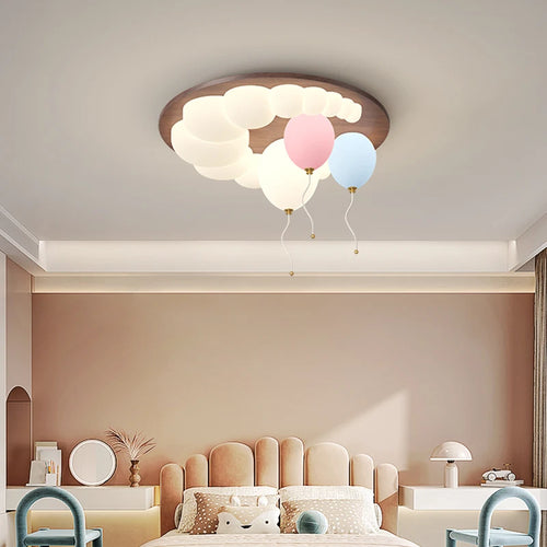 Chinese style balloon ceiling light indoor moon design