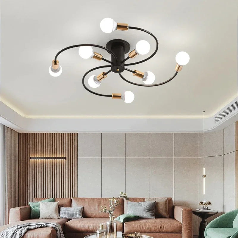 Minimalist Nordic ceiling light ideal for living room, restaurant or children's room