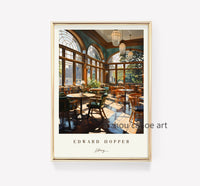 Edward Hopper Art Library Modern Posters Wall Decor