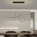 Modern LED ceiling light with wave design for stylish interiors 2024