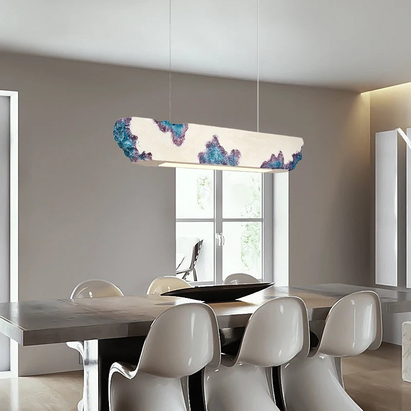 Minimalist nordic wabi-sabi LED chandelier for restaurant bar