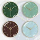 modern metal wall clock, aesthetic and silent