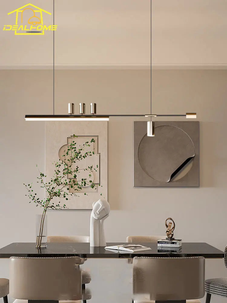 Minimalist metal chandelier for modern chic lighting