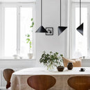 Modern nordic LED pendant light with multi-angle iron design