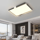 Modern nordic recessed rectangular LED ceiling light