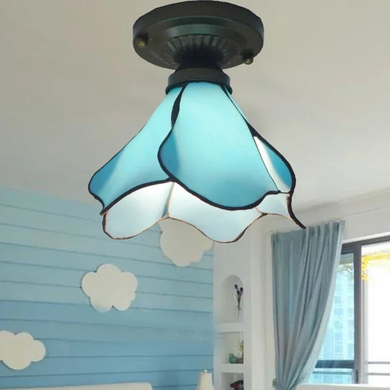 Vintage tiffany style pendant light for elegant interior decor