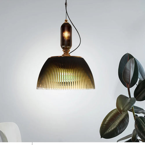 Retro glass pendant light for modern and cosy lighting