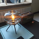 Modern nordic glass LED table lamp for night-time decoration