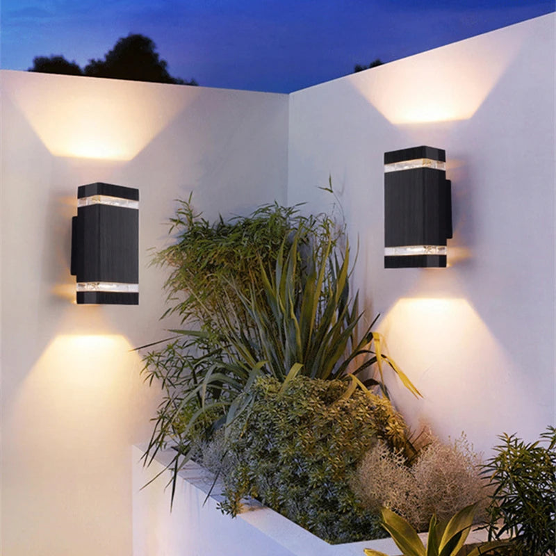 Modern outdoor LED wall light