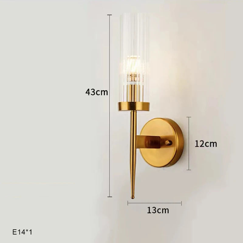 Modern copper LED chandelier with crystals for hotel and foyer