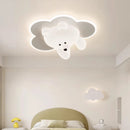 Cute bear and cloud-shaped children's ceiling lights