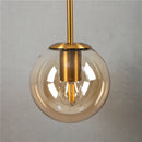 Vintage postmodern nordic glass ball LED wall light