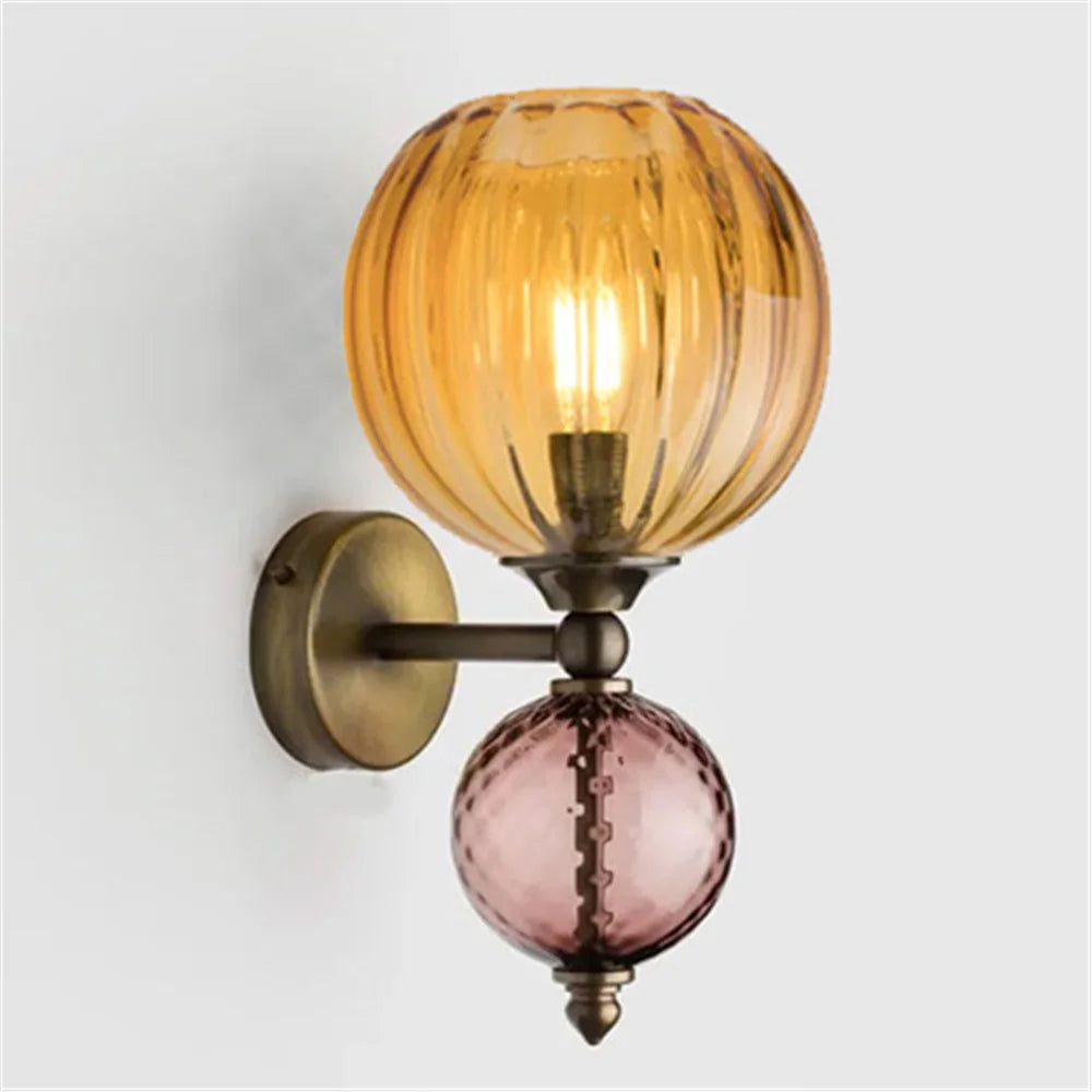 Glass bubble LED wall light - vue 4 sur 16