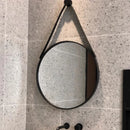 round gold wall mirror for bathroom and hairdressing