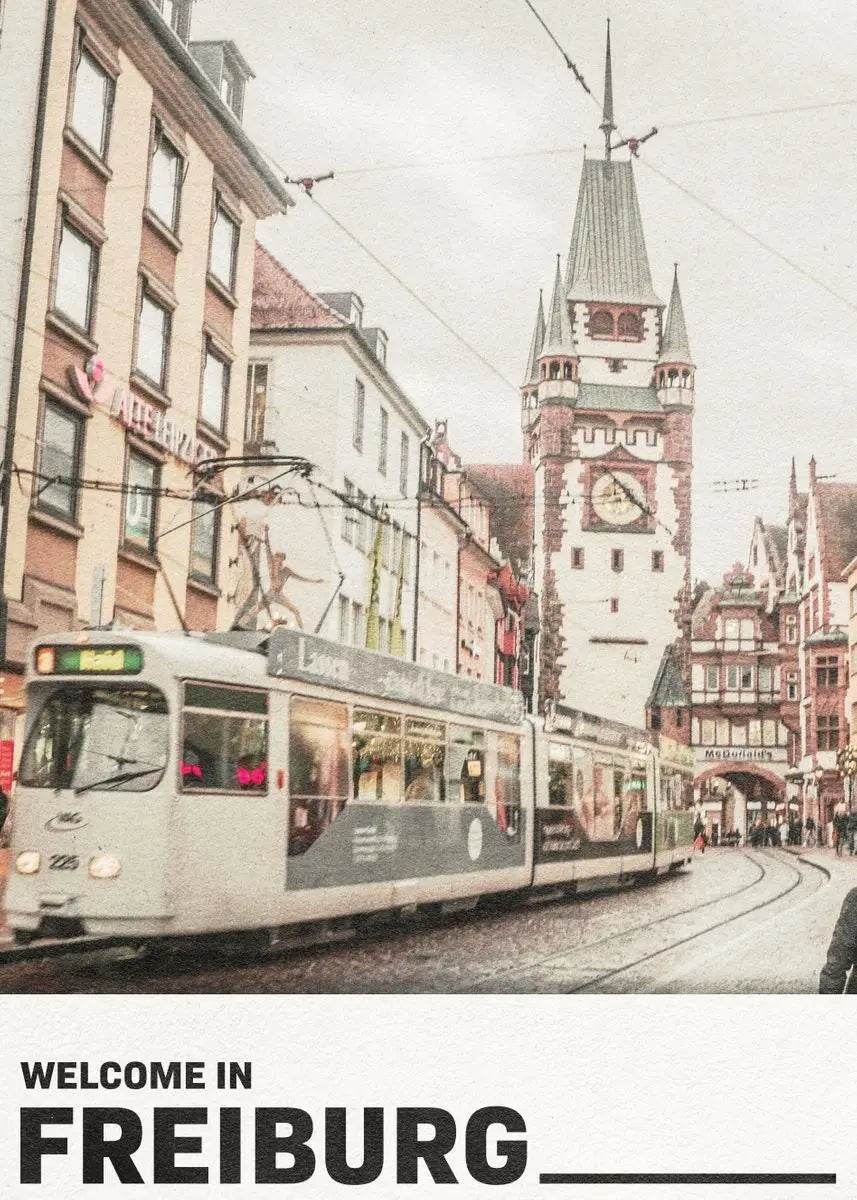 German city landmarks decorative canvas print