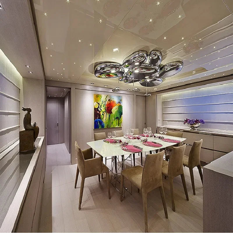 Modern simple design LED ceiling light decorative indoor fixture - vue 3 sur 8