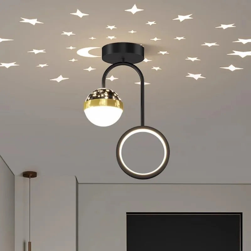 Star LED ball pendant light for indoor and outdoor decoration
