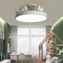 Unicorn ceiling light children's lamp resin decorative lighting