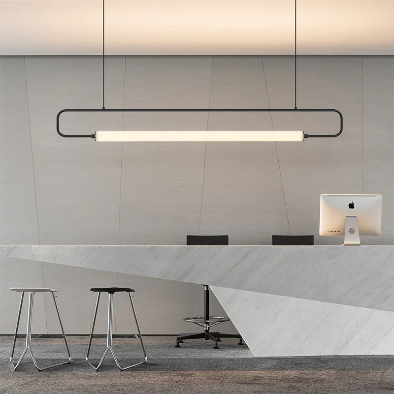 suspension nordique simple moderne en fer pour restaurant de luxe - vue 6 sur 9