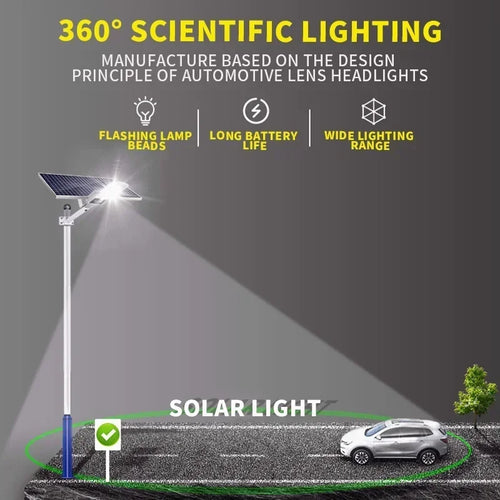 Waterproof solar wall light for powerful outdoor garden lighting - vue 4 sur 8
