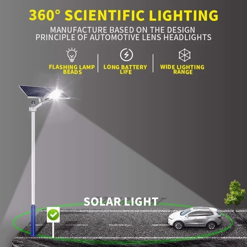 Waterproof solar wall light for powerful outdoor garden lighting - vue 4 sur 8