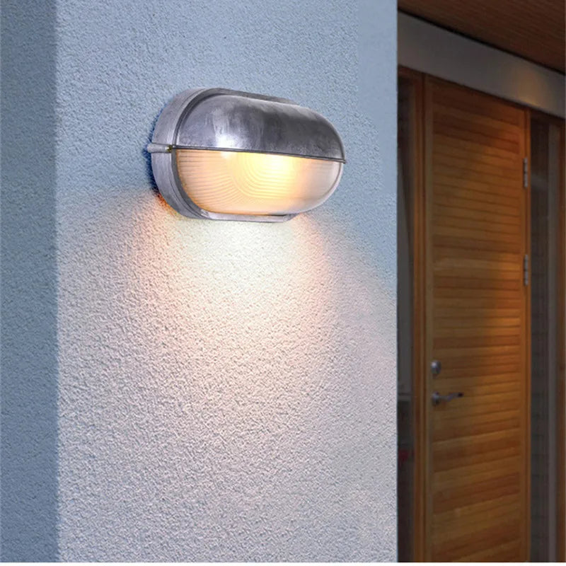 Retro industrial outdoor E27 wall light