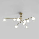 Modern LED glass chandelier Youlaike for living room and kitchen