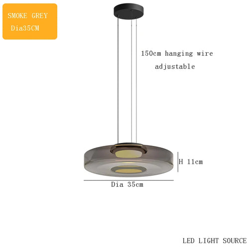 Levels series glass pendant light for modern decor - vue 23 sur 24