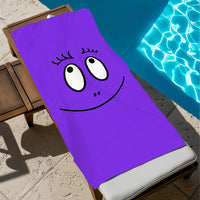 Barbapapa cartoon beach towel with playful design