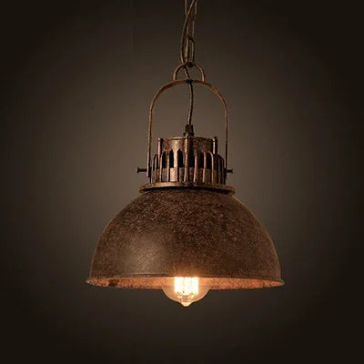 Industrial retro pendant light vintage with LED E27 bulb for bedroom dining kitchen bar - vue 16 sur 23